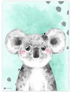 Quadro per la camera dei bambini - Colorato con koala | Inspio