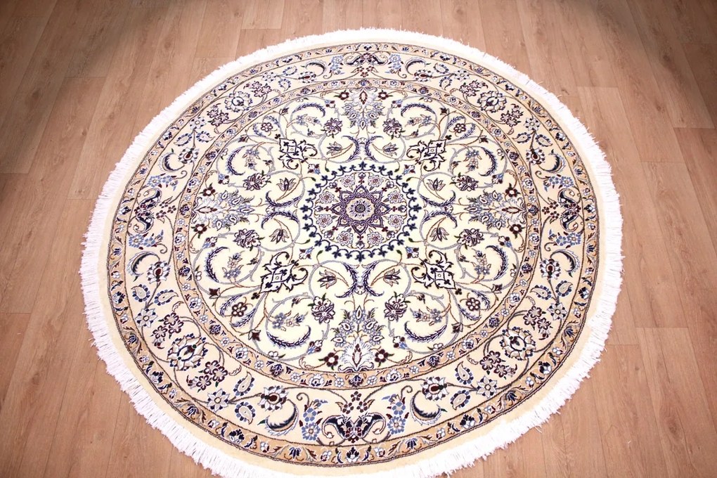 Nain Tappeto 190x190 (Iran) Annodato A Mano