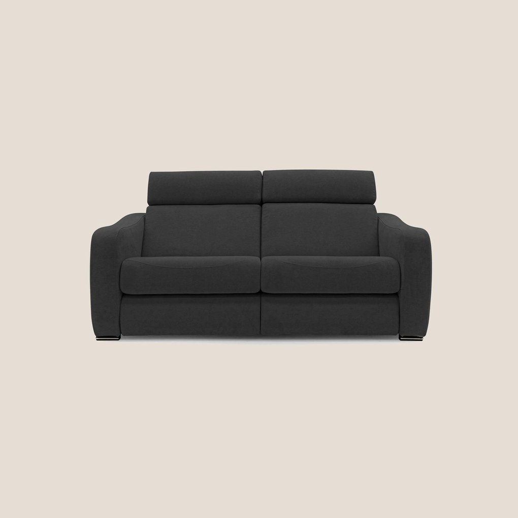Gummy Divano con meccanismo relax elettrico nero