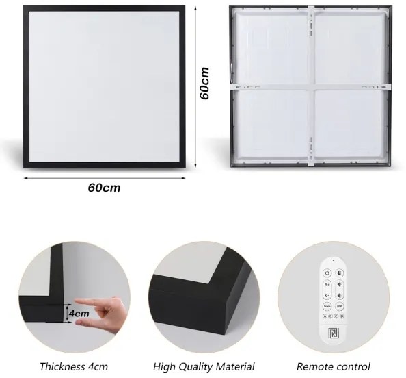 Immax NEO 07279L -Lampada LED dimmerabile da bagno FRAME 50W/230V IP44 Wi-Fi Tuya+RC