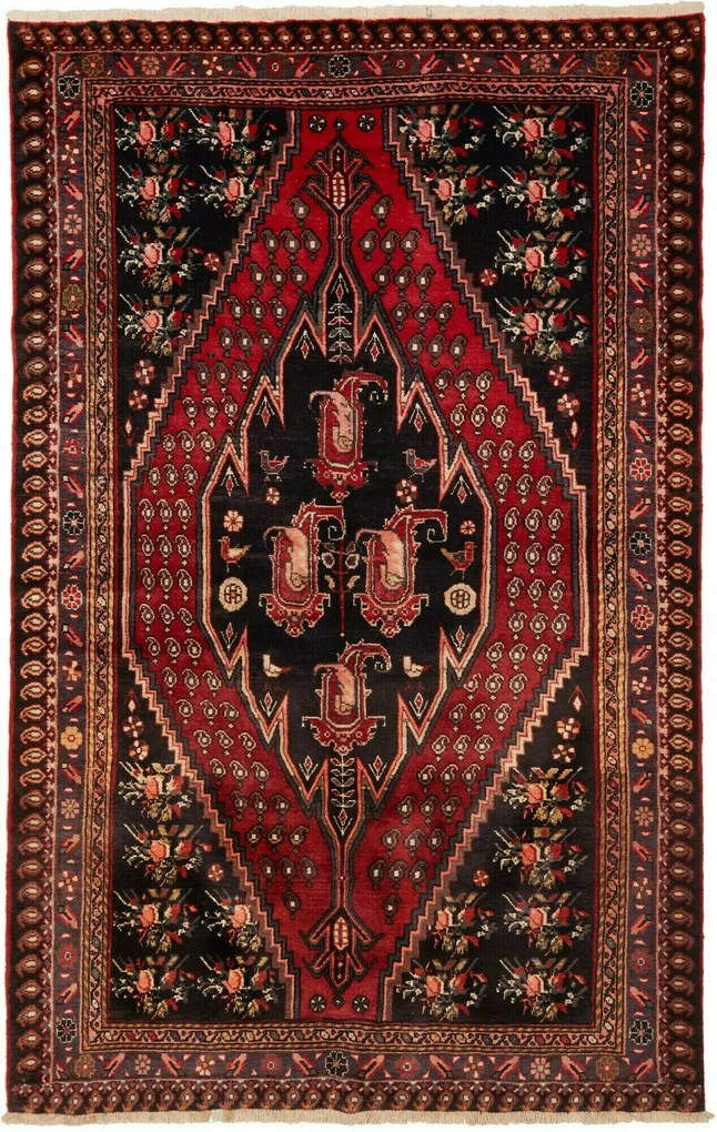 Hamedan Tappeto 230x150 (Iran) Annodato A Mano