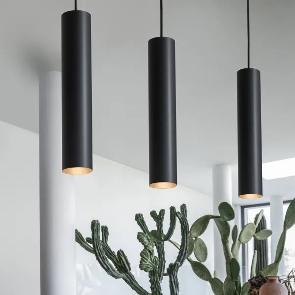 Ideal Lux - Lampada a sospensione LED LOOK 1xGU10/7W/230V CRI 90 Ø 6 cm nero