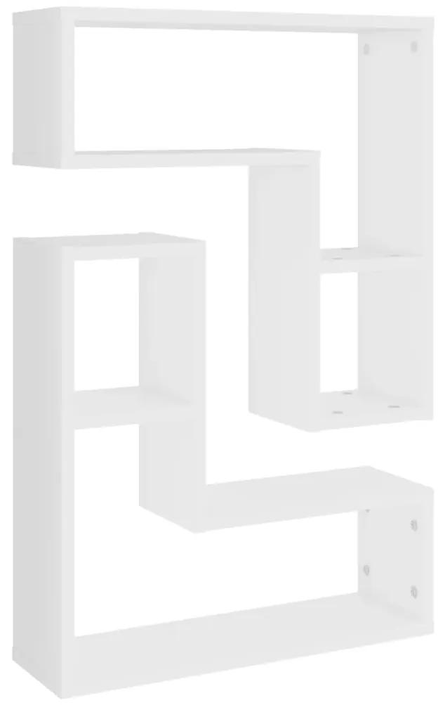 Mensole a muro 2 pz bianco 50x15x50 cm in truciolato