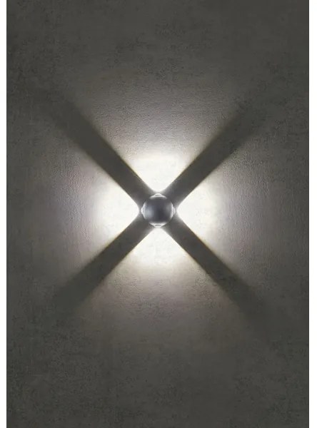Redo 90500 -Applique a LED da esterno MILESTONE 4xLED/3W/230V IP54 antracite