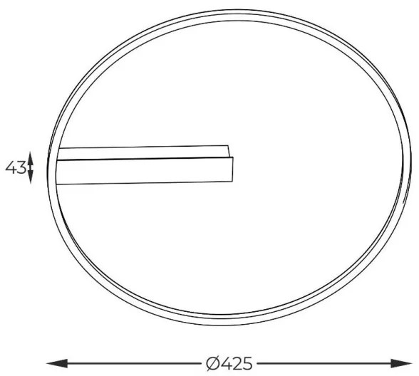 Zuma Line E82907-82 - Plafoniera LED CORIT LED/18W/230V nero
