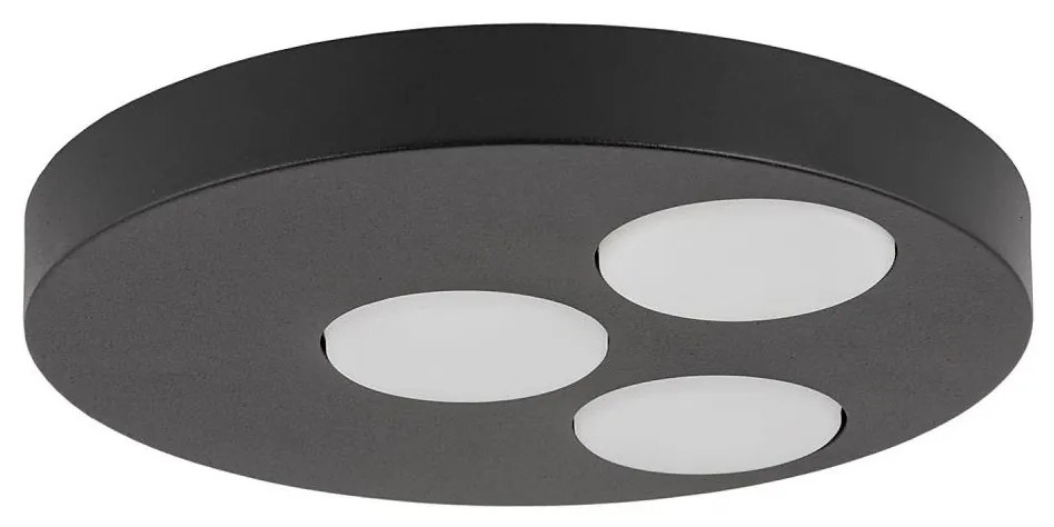 Plafoniera BROS 3xGX53/12W/230V nero