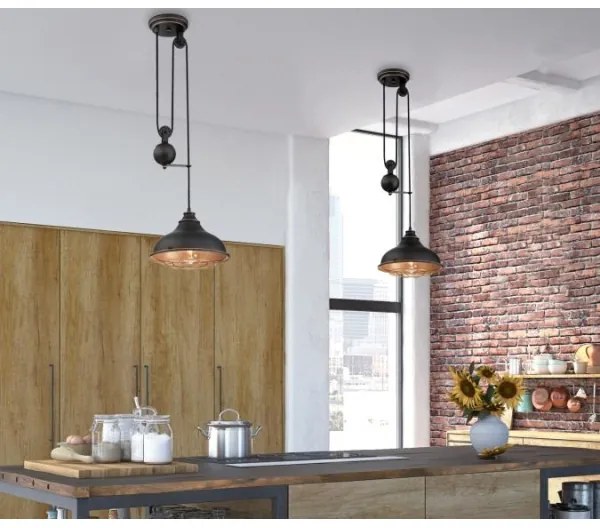 Westinghouse 61249 - Lampadario a sospensione con filo CHAVES 1xE27/60W/230V