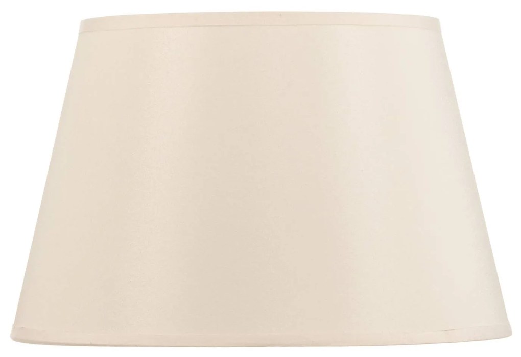 Paralume Cone altezza 18 cm, chintz ecru/bianco Duolla, Crema / Ambra, Tessuto / Stoffa / Seta
