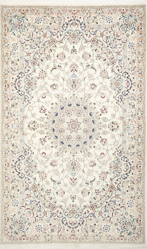 Nain Tappeto persiano 260 x 160 Beige (Iran) Annodato A Mano
