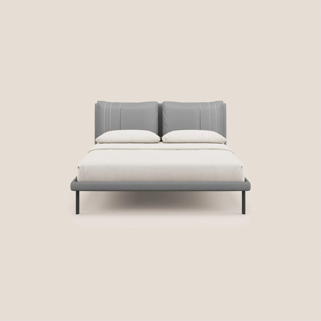 Giselle letto moderno con cuscini testata regolabili con tasche in microfibra impermeabile T11