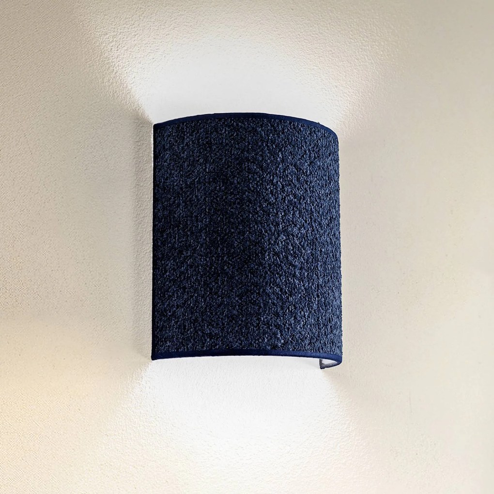 Euluna Applique Boucle in tessuto, blu scuro