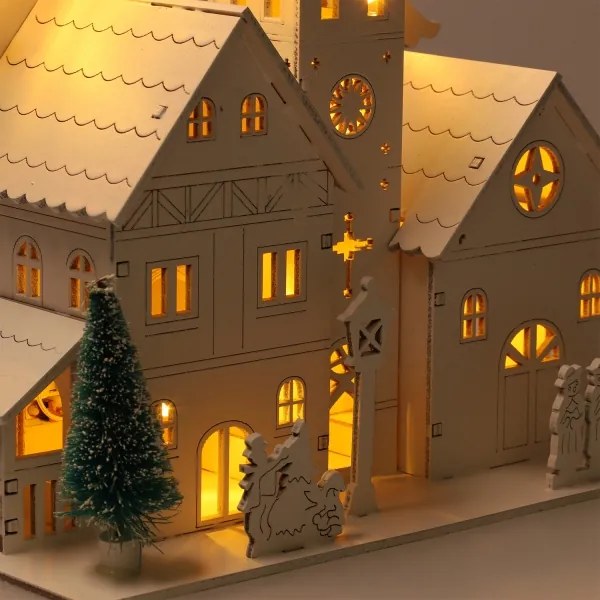 Brilagi - Chiesetta natalizia LED/2xAA