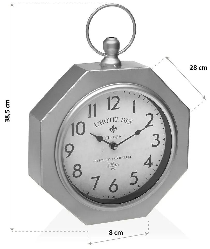 Orologio da Parete Versa GY Metallo (28 x 8 x 40 cm)