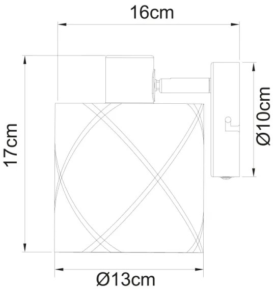 Globo 15431-1 - Luce Spot da parete BEMMO 1xE27/25W/230V