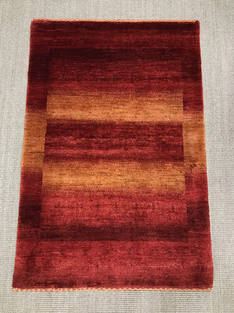 Loribaft Tappeto 80x110 Giallo (Iran) Annodato A Mano