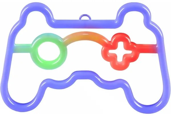 LED Decorazione murale al neon GAME LED/3W/3xAA USB blu