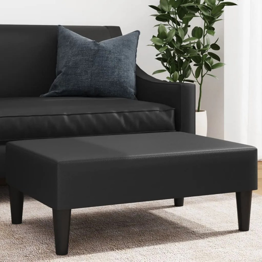 Poggiapiedi Nero 77x55x31 Cm İn Similpelle /