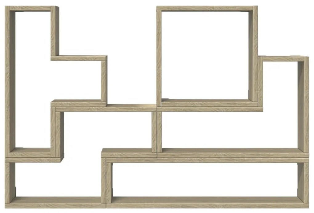 Scaffale a parete rovere sonoma 96x12x64cm in legno multistrato