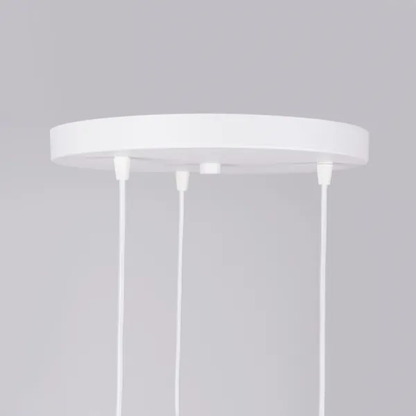 Sollux SL.1361 - Lampadario a sospensione con filo NICUS 3xE27/15W/230V bianco