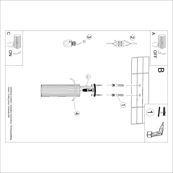 Brilagi - Faretto CRESTO 1xGU10/10W/230V 20 cm rosso