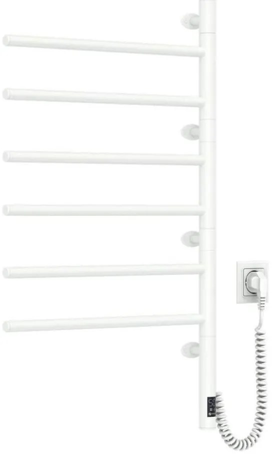 Portasciugamani rotante elettrico con termostato ARABESQUE 196W/230V 81,8 cm IP44 bianco
