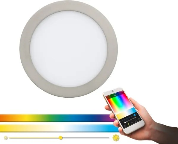 Eglo 33317 - Faretto da incasso LED RGBW dimmerabile FUEVA-C LED/15,6W/230V Ø 22,5 cm