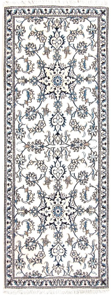 Nain Tappeto 200x80 Beige (Iran) Annodato A Mano