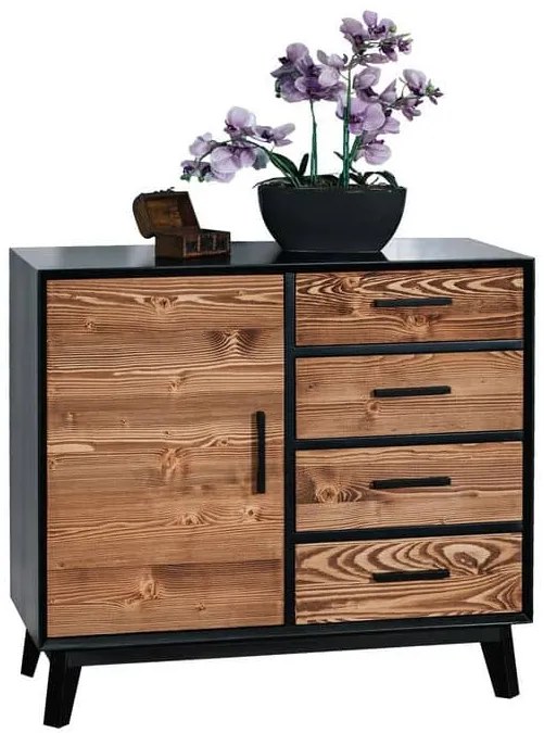 Base credenza 1 anta e 4 cassetti - LM-NOSB06