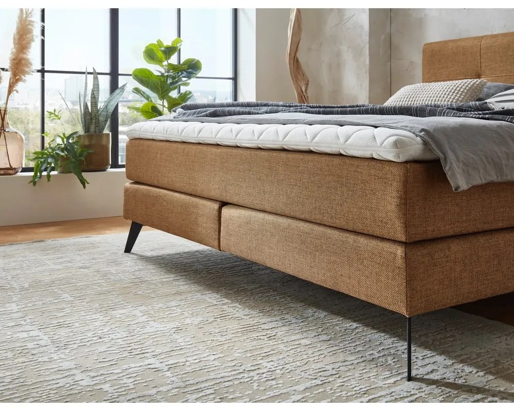 Letto boxspring marrone 160x200 cm ANCONA - Meise Möbel