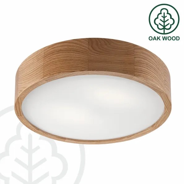 Lampada da soffitto OAK 2xE27/60W/230V rovere Ø 37,5 cm
