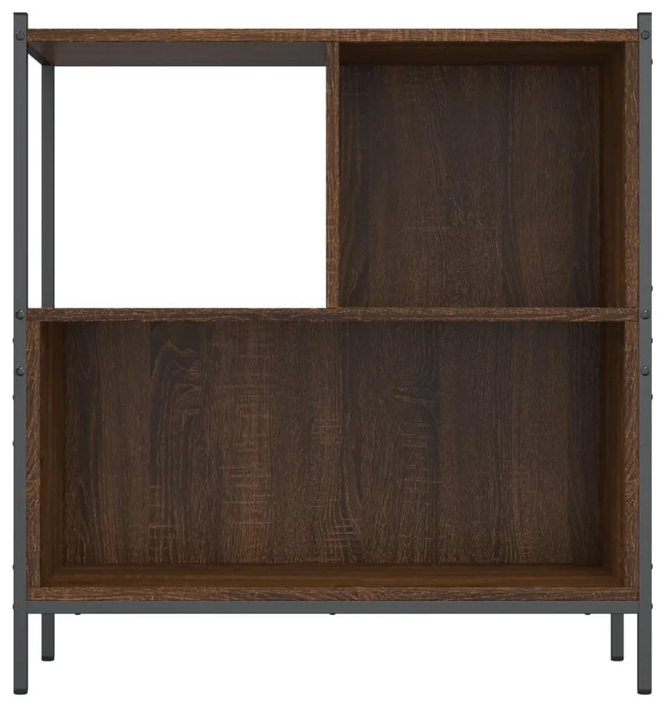 Libreria rovere marrone 72x28x77,5 cm in legno multistrato