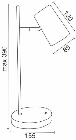 LED Lampada da tavolo touch dimmerabile ALICE LED/5W/230V bianco