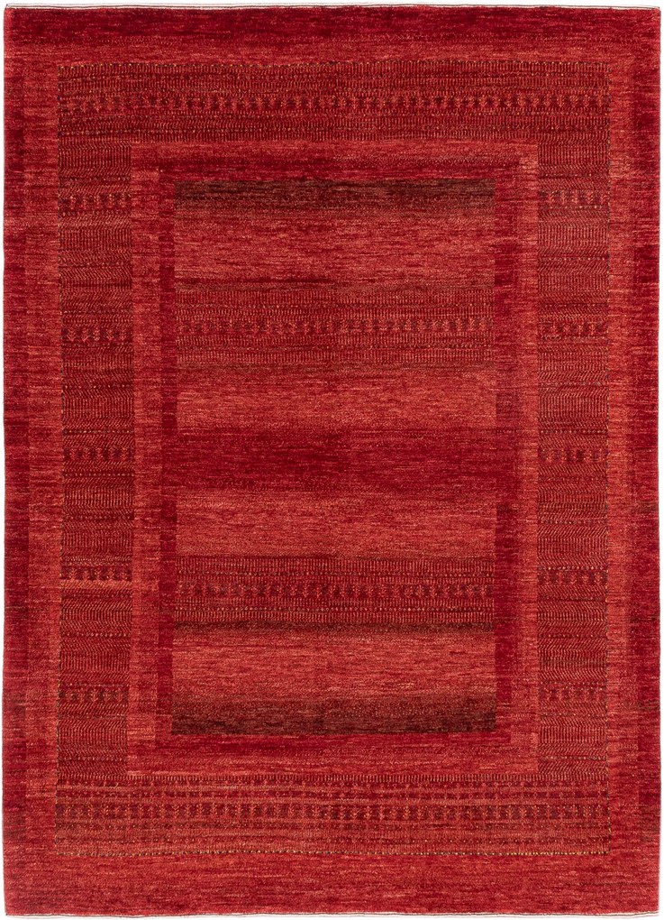 Loribaft Tappeto 170 x 230 Rosso (Iran) Annodato A Mano