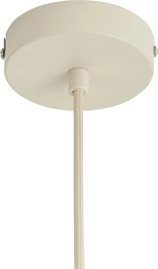 Lampada a sospensione Japandi beige con paralume in lino 50cm - Fedde