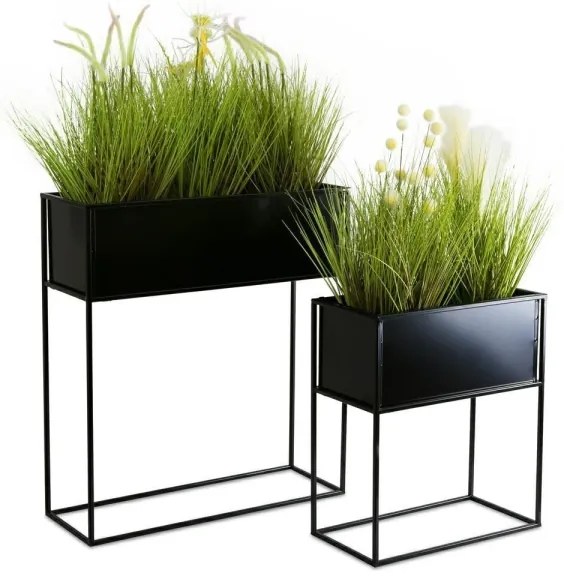 Portafiori 50x44 cm nero