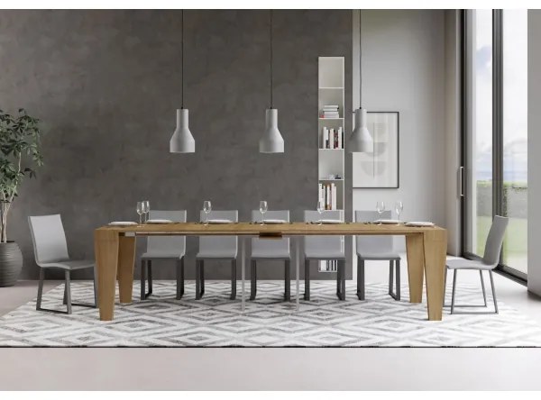 Consolle allungabile SPIMBO Quercia Natura 90x40/300 cm