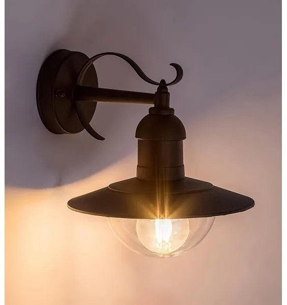 Brilagi - Lampada da parete esterna MOLDE 1xE27/60W/230V IP44 nera