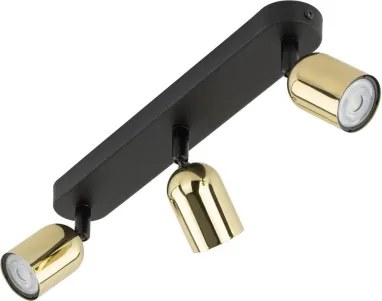 LED Faretto TOP 3xGU10/10W/230V nero/oro
