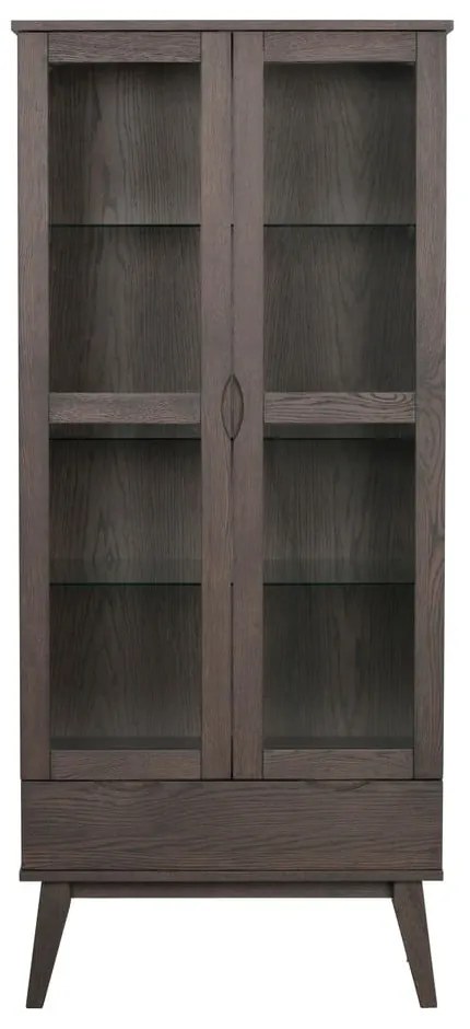 Vetrina marrone in rovere 82x185 cm Filippa - Rowico