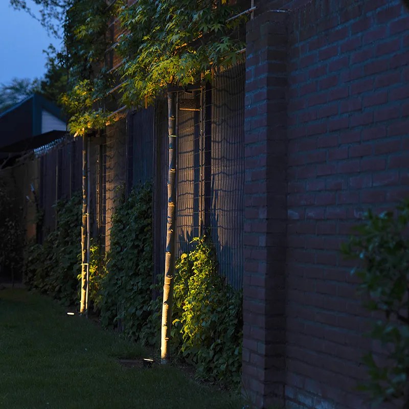 Faretto da giardino a picchetto moderno nero incl. cavo da 200 cm e spina IP65 - Basic