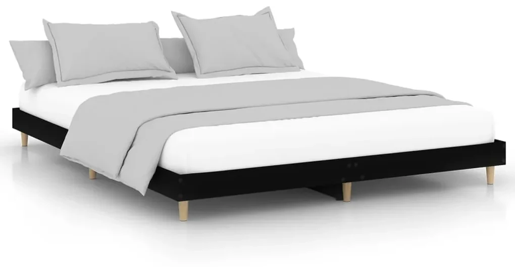 Giroletto nero 150x200 cm in legno multistrato