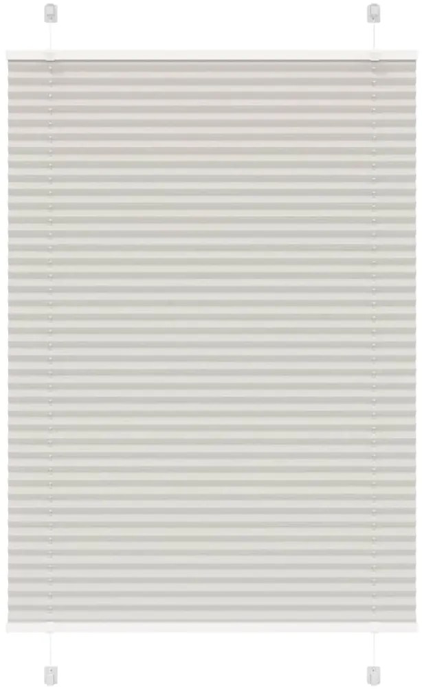 Tenda Plissettata Grigio Chiaro 90x100 Cm Larghezza Tessuto /