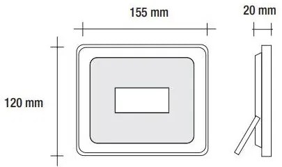 Vivida proiettore esterno 30w 4000k 2550lm ip65