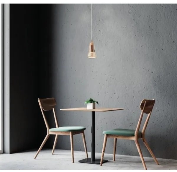 Redo 01-1518 - Lampadario a sospensione con filo UPPER 1xGU10/28W/230V ottone/beige