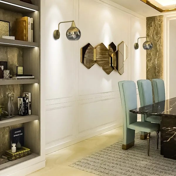 Applique MONTE 1xE27/60W/230V oro