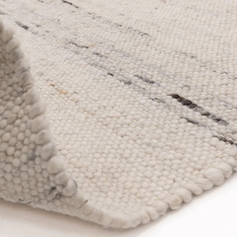 Tappeto avorio double-face e tessuto a mano in misto lana 160x230 cm Birkdale Ivory - Asiatic Carpets