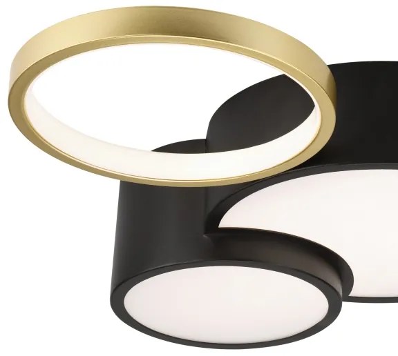 Lampada da soffitto dimmerabile ALIZEE LED 30W 230V 3000-6500K nero/oro