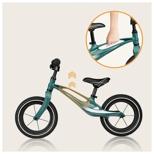 Lionelo - Bici a spinta BART AIR verde