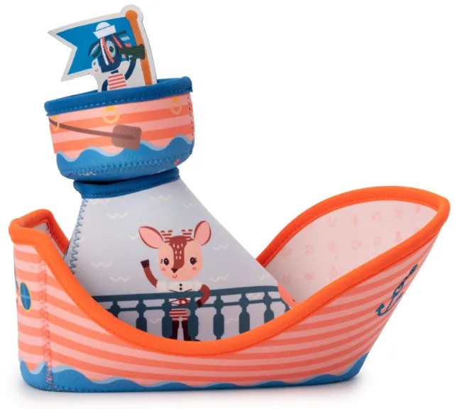 Lilliputiens - Nave pirata, leone Jack - Giocattolo da bagno