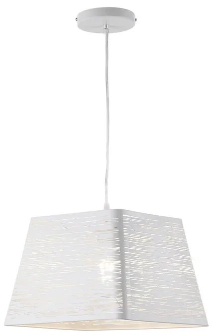 Lampadario Moderno Lampadario Moderno Bobby E27 bianco paralume bianco E27